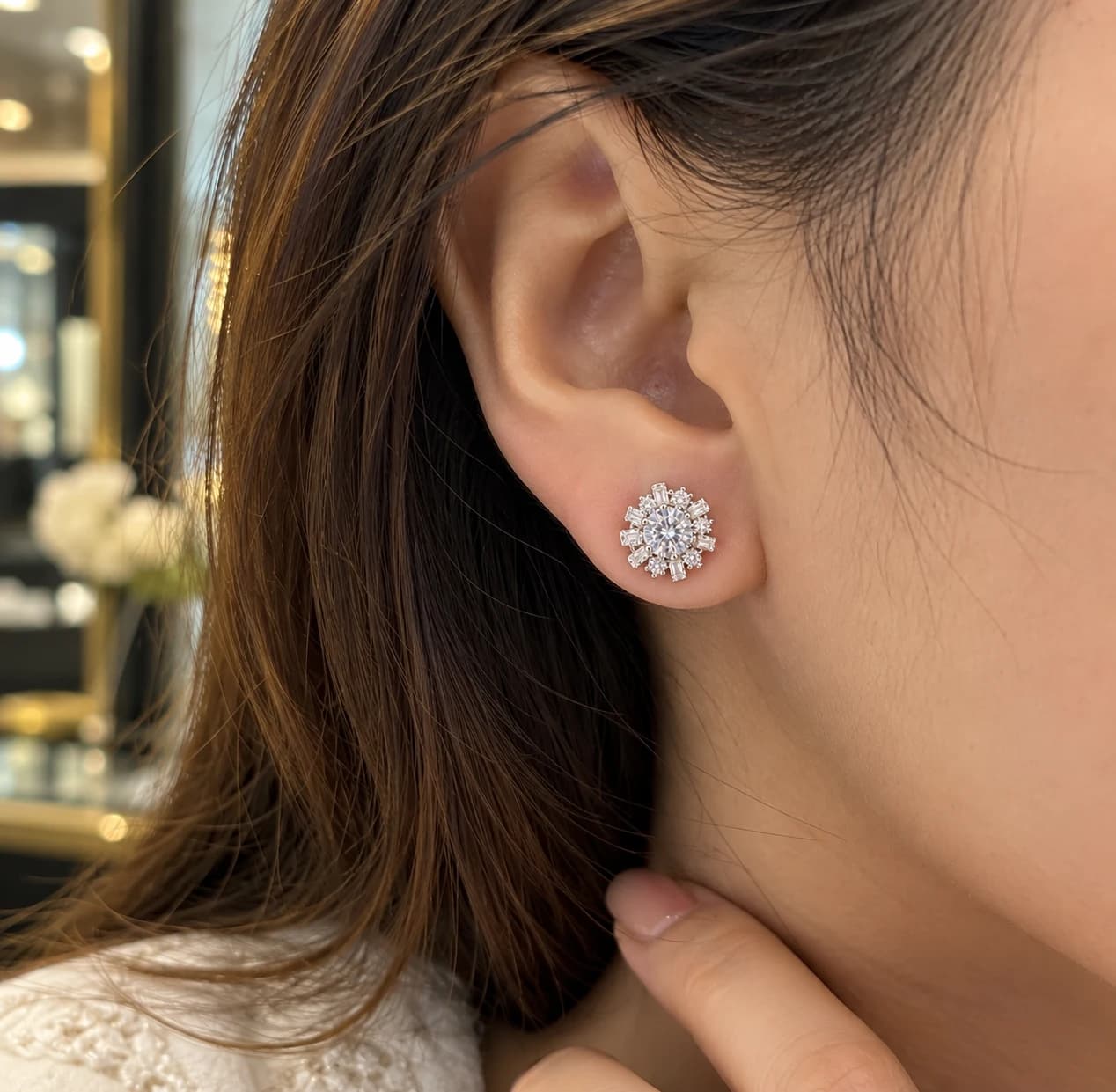 Celestia floral Stud Earrings